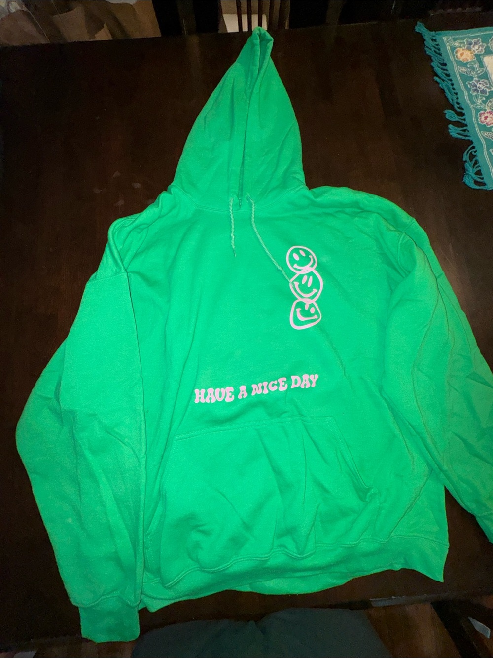Chi Omega "Have A Nice Day" Greek Life Graphic Hoodie